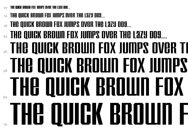 Inflammable Age font waterfall